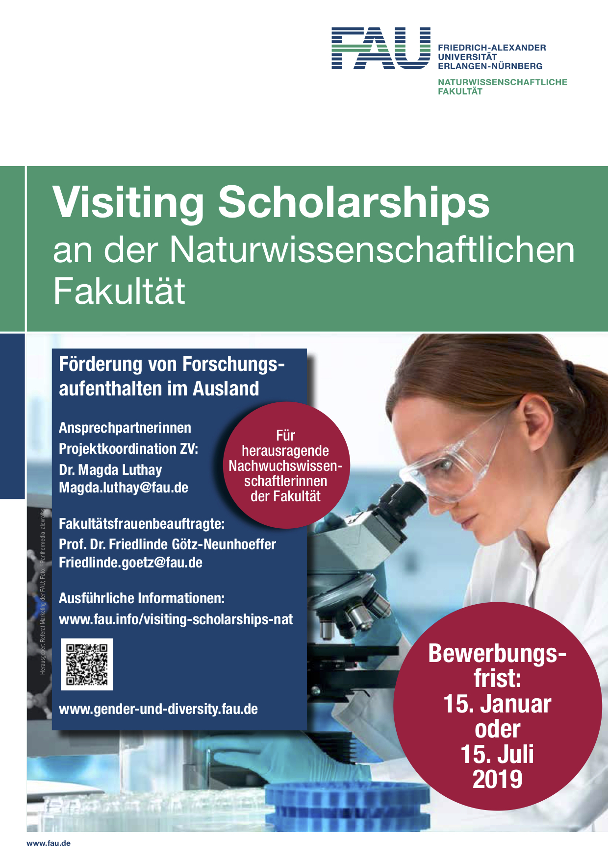 Zum Artikel "Visiting Scholarship – Remaining funds for female doctoral candidates in the short term – application deadline 18.10.19"